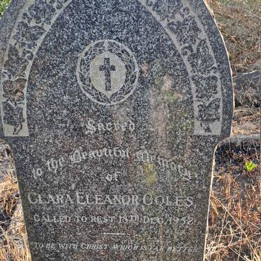 COLES Clara Eleanor -1952