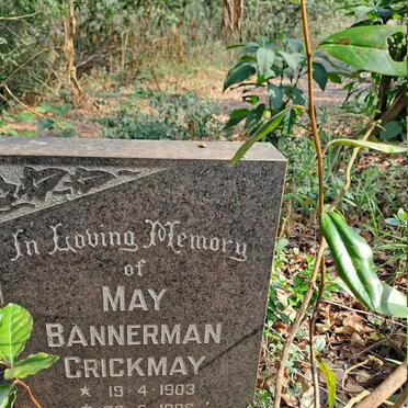 CRICKMAY May Bannerman 1903-1986