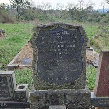 CREAMER Jacob William -1975 :: CREAMER Alice -1955