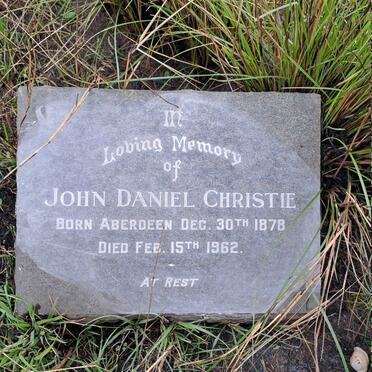 CHRISTIE John Daniel 1878-1962