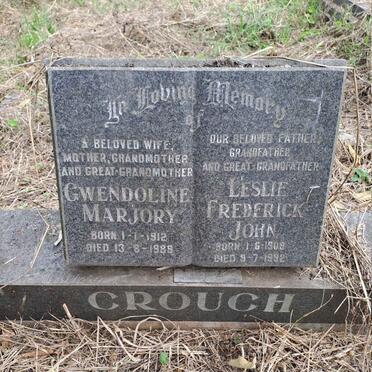 CROUCH Leslie Frederick John 1909-1992 & Gwendoline Marjory 1912-1989