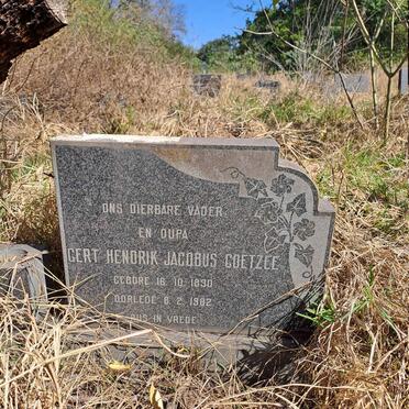 COETZEE Gert Hendrik Jacobus 1890-1982
