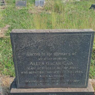 CAIN Allen Oscar -1946 & Jenetta Elizabeth -1966