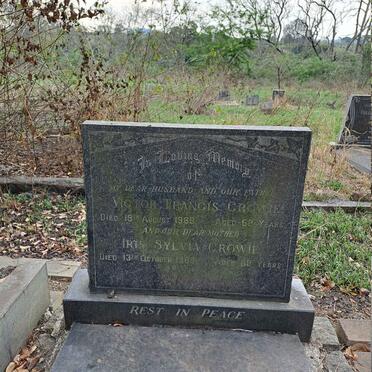 CROWIE Victor Francis -1969 & Iris Sylvia -1989