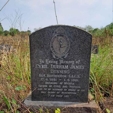 DUNNING Cyril Durham James 1881-1961