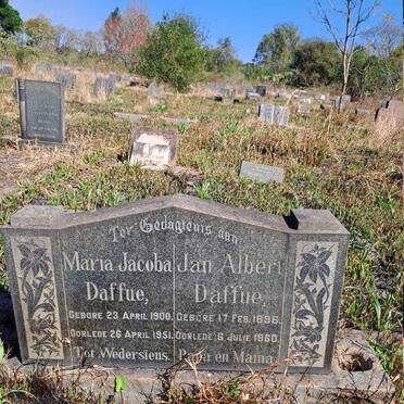 DAFFUE Jan Albert 1896-1960 & Maria Jacoba 1900-1951