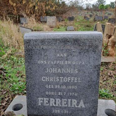 FERREIRA Johannes Christoffel 1890-1974