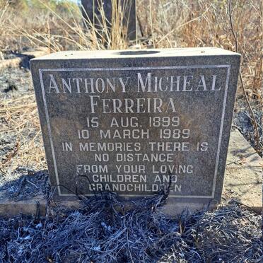 FERREIRA Anthony Micheal 1899-1989