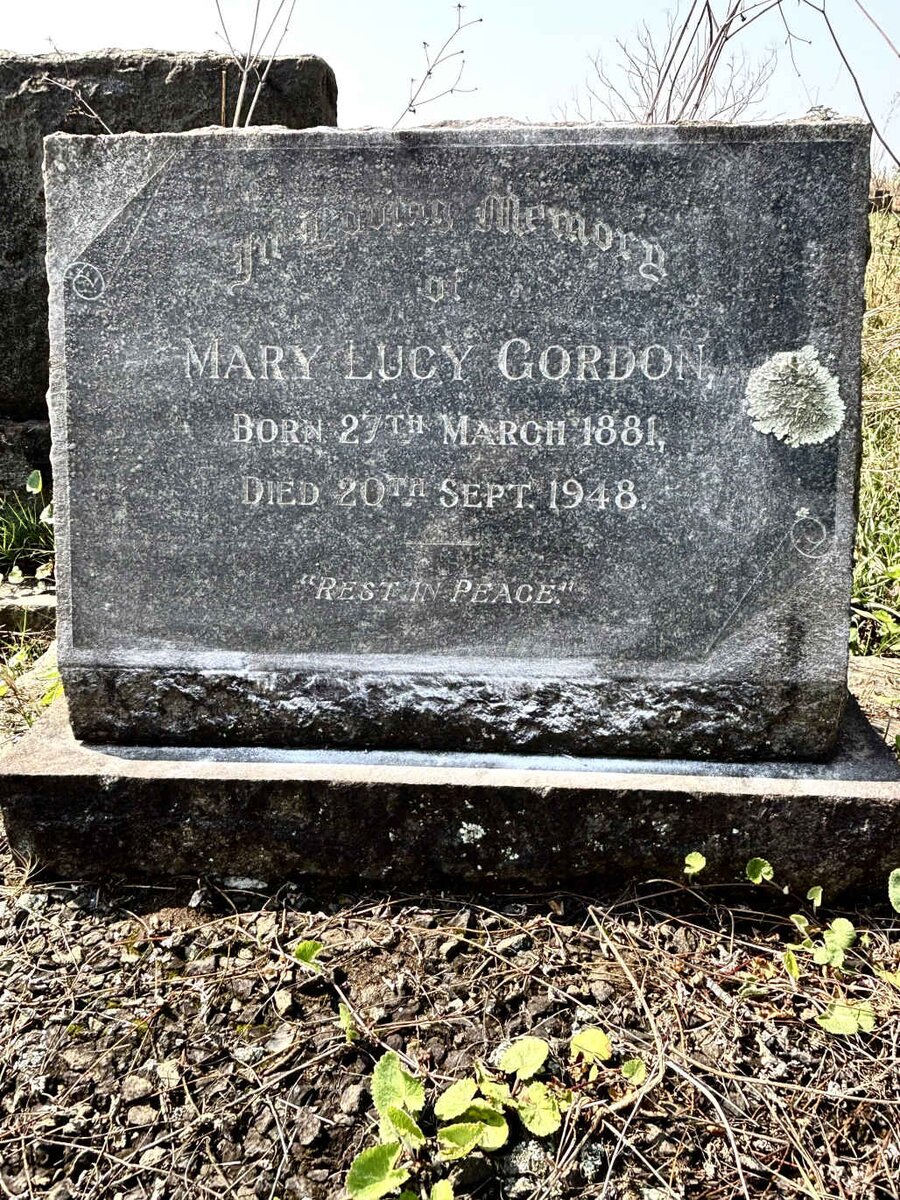 GORDON Mary Lucy 1881-1948