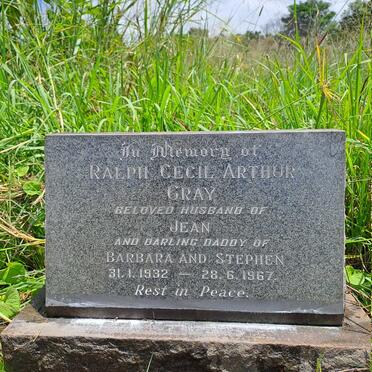 GRAY Ralph Cecil Arthur 1932-1967