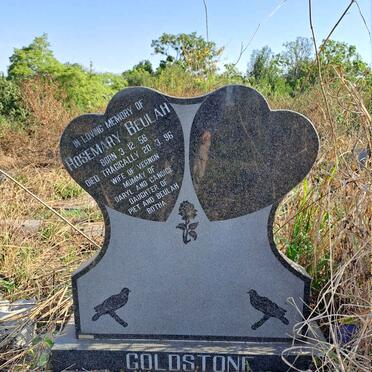 GOLDSTONE Rosemary Beulah nee BOTHA 1956-1996