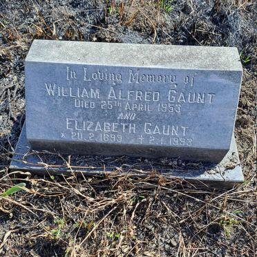 GAUNT William Alfred -1953 & Elizabeth 1899-1993