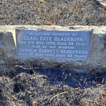 HENDERSON Andrew Dunnett -1943 & Clari Kate Blackburn -1936