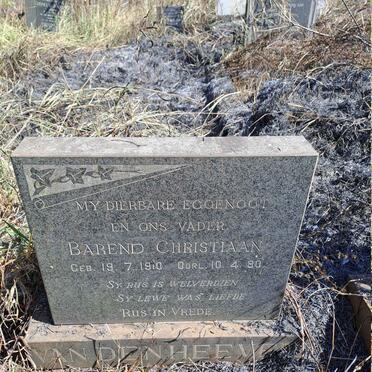 HEEVER Barend Christiaan, van den 1910-1980