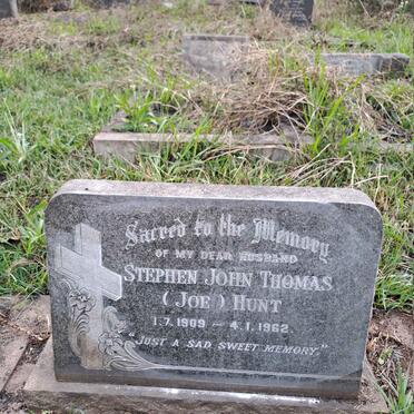 HUNT Stephen John Thomas 1909-1962