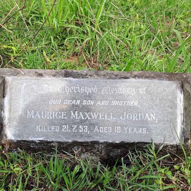 JORDAN Maurice Maxwell -1953