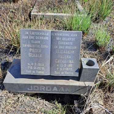 JORDAAN Pieter Schalk 1909-1976 & Elizabeth Helena Catharina 1910-1970