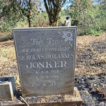 JONKER Nicholas Johannes 1938-1986