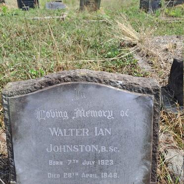 JOHNSTON Walter Ian 1923-1948