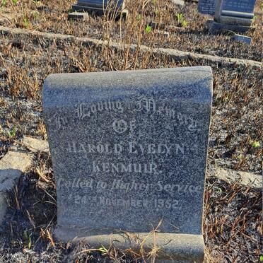 KENMUIR Harold Evelyn -1952