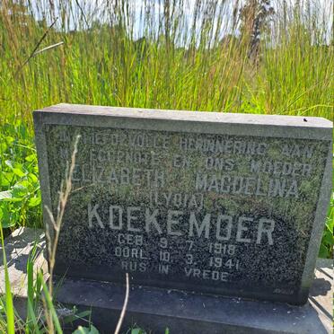 KOEKEMOER Elizabeth Magdelina 1919-1941