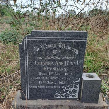 KLYNHANS Johanna Ann 1919-1962