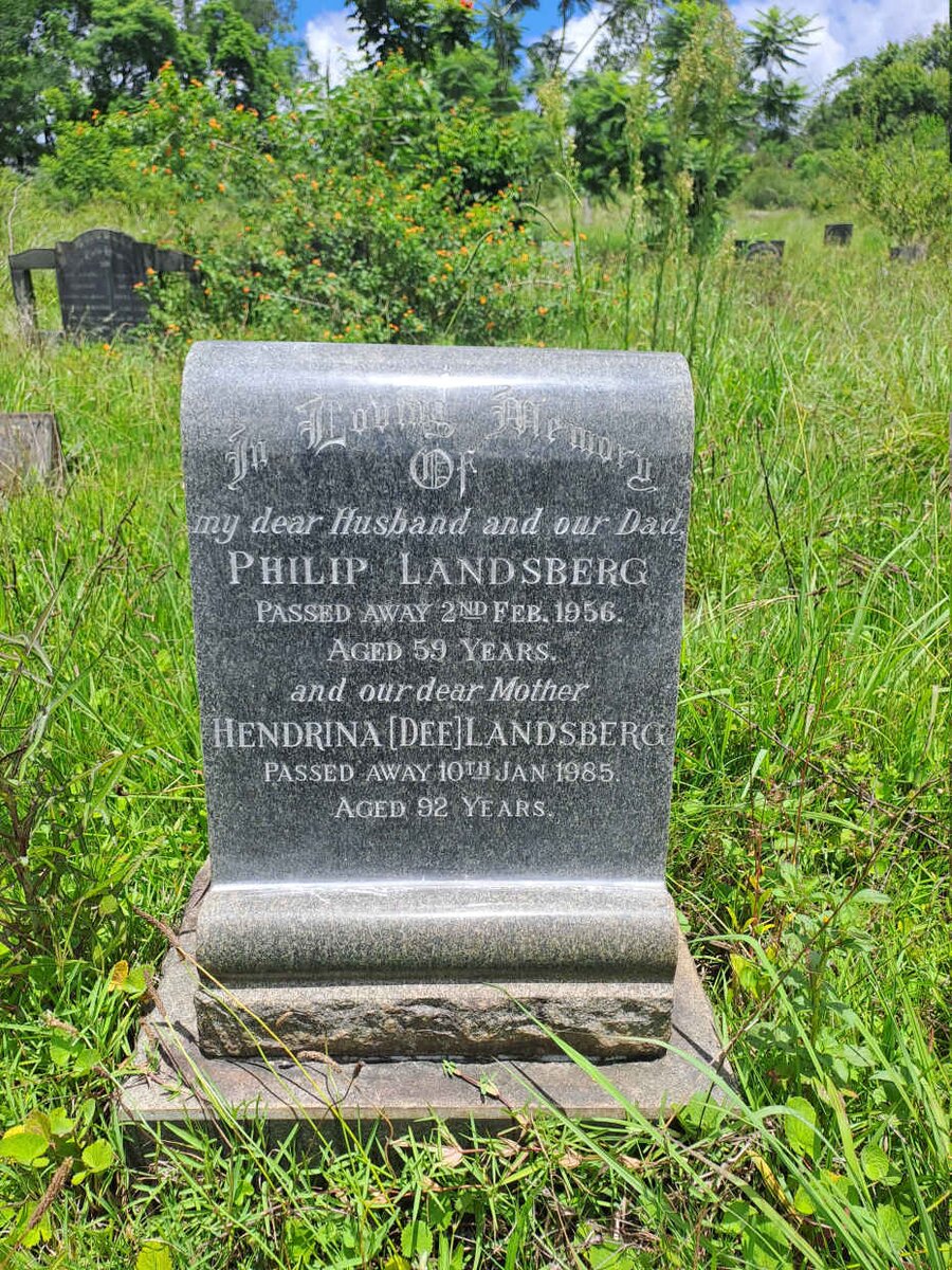 LANDSBERG Philip -1956 & Hendrina -1985