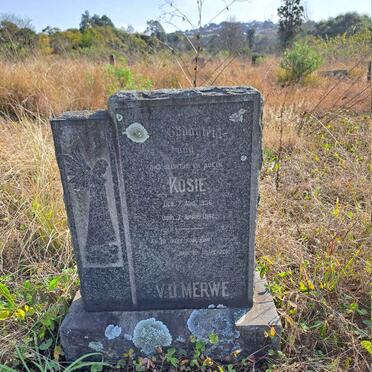 MERWE Kosie, v.d. 1936-1942