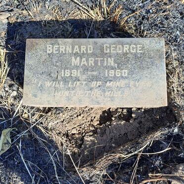 MARTIN Bernard George 1891-1960