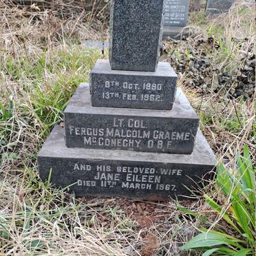 MCCONECHY Fergus Malcolm Graeme 1890-1962 & Jane Eileen -1967