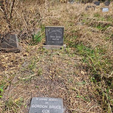 MORTON Freda Joyce 1903-1977 :: COX Gordon Bruce 1982-1999