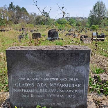 MCFARQUHAR Gladys Ada 1894-1973