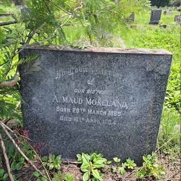 MORELAND A. Maud 1869-1954