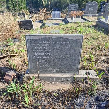 MARX Johannes Augustinus 1924-1995