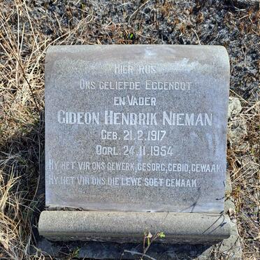 NIEMAN Gideon Hendrik 1917-1954