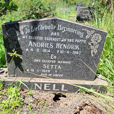 NELL Andries Hendrik 1914-1987 & Setta 1929