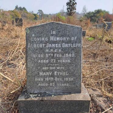 ORTLEPP Albert James -1942 & Mary Ethel -1958