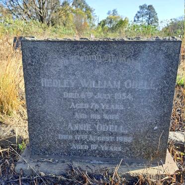 ODELL Hedley William -1954 & Annie -1962