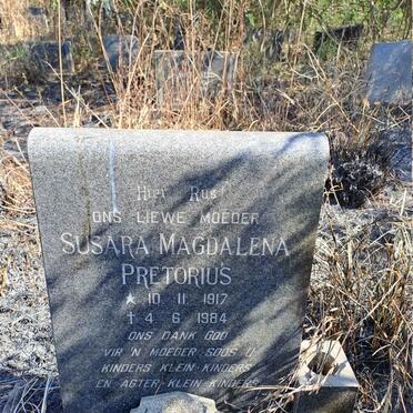 PRETORIUS Susara Magdalena 1917-1984