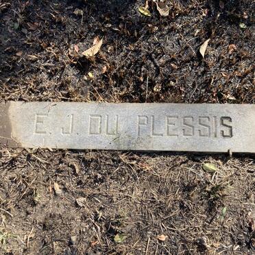 PLESSIS E.J., du.