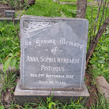 PISTORIUS Anna Sophia Mynhardt -1952
