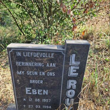 ROUX Eben, le 1957-1994