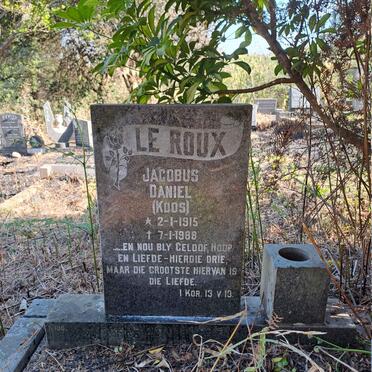 ROUX Jacobus Daniel, le 1915-1988