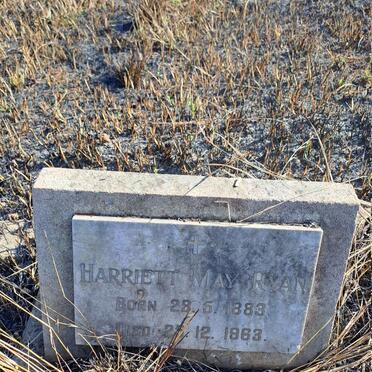 RYAN Harriett May 1883-1963