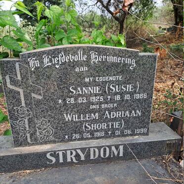 STRYDOM Willem Adriaan 1918-1999 :: STRYDOM Sannie 1925-1986