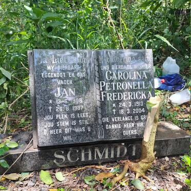 SCHMIDT Jan 1908-1987 & Carolina Petronella Fredericka 1913-2004