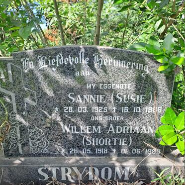 STRYDOM Willem Adriaan 1918-1989 & Sannie 1925-1986