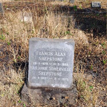 SHEPSTONE Francis Alan 1879-1952 & Marjorie Somerville 1887-1973