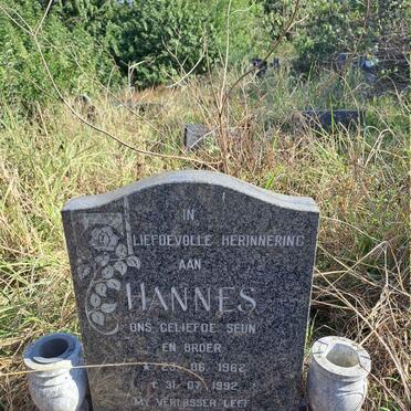 STADEN Hannes, van 1962-1992