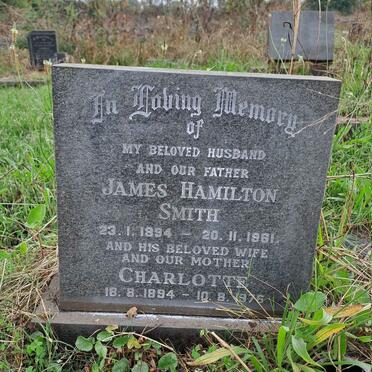 SMITH James Hamilton 1894-1961 & Charlotte 1894-1976